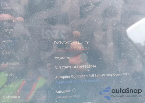 2023 Tesla Model Y Performance Dual Motor All-Wheel Drive from USA, damaged, VIN 7SAYGDEF9PF838514